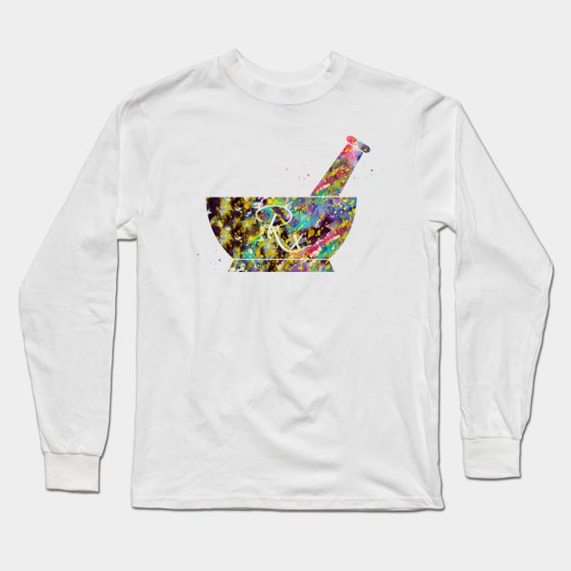 Pharmacist Pestle and Mortar Long Sleeve T-Shirt by erzebeth